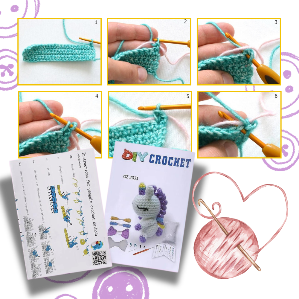 Beginner's Creative Crochet Animal Kits