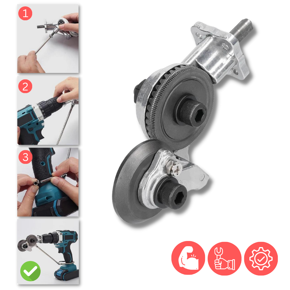 Electric Drill Plate Cutter Set