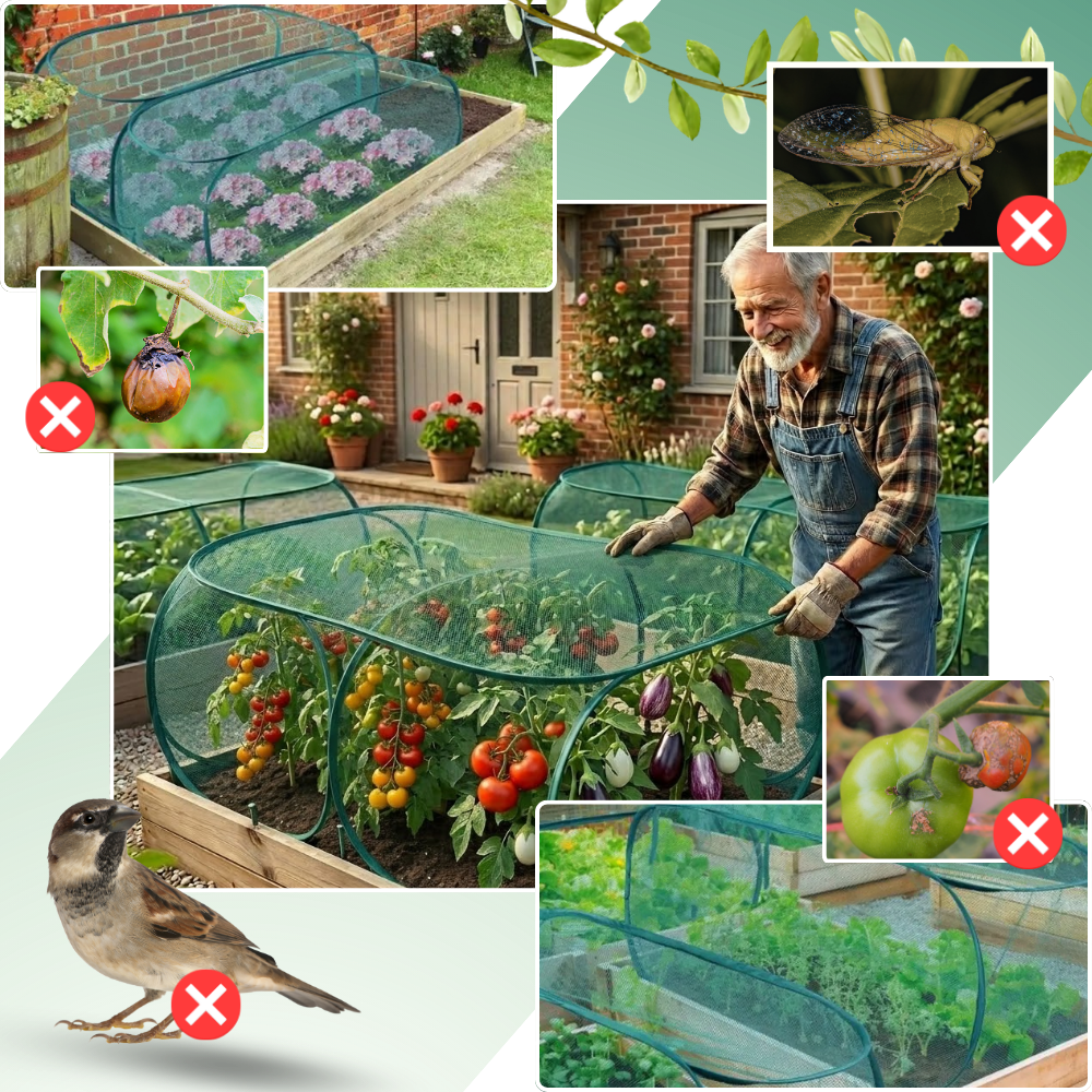 Secure Breathable Mesh Plant Cover
